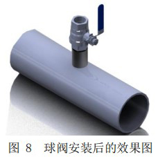 甲烷熱式氣體質量流量計球閥安裝效果圖
