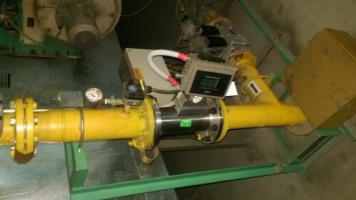 dn50天然氣流量計現場安裝使用圖